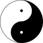 Yin und Yang Symbol Grafik